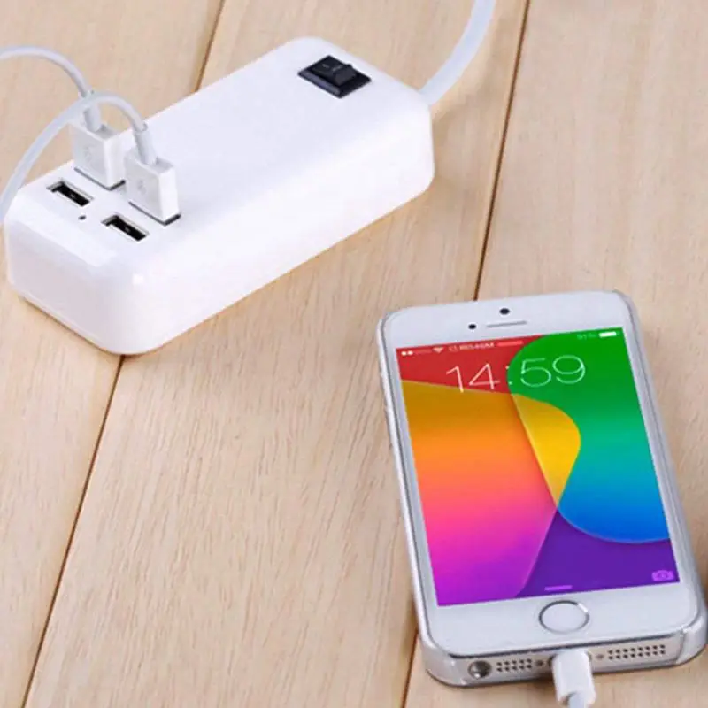 США штекер 4 USB зарядное устройство 4 порта быстрое зарядное устройство подходит для многих моделей, USB быстрое зарядное устройство смартфон зарядное устройство мобильный телефон США