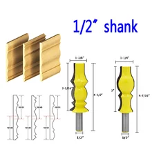 Cheap 2pcs 1/2"shank Large Reversible Crown Molding Router Bit Set Armrest Line Groove Milling Cutters for Wood Working Cheap 2pcs 1/2"shank Large Reversible Crown Molding Router Bit Set Armrest Line Groove Milling Cutters for Wood Working