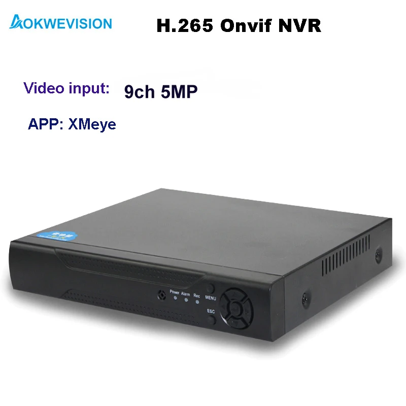 Сетевой видеорегистратор XMeye Onvif 8 каналов 9 h.264/265 NVR поддержка ip камер 5 Мп и 4 МП 3 2