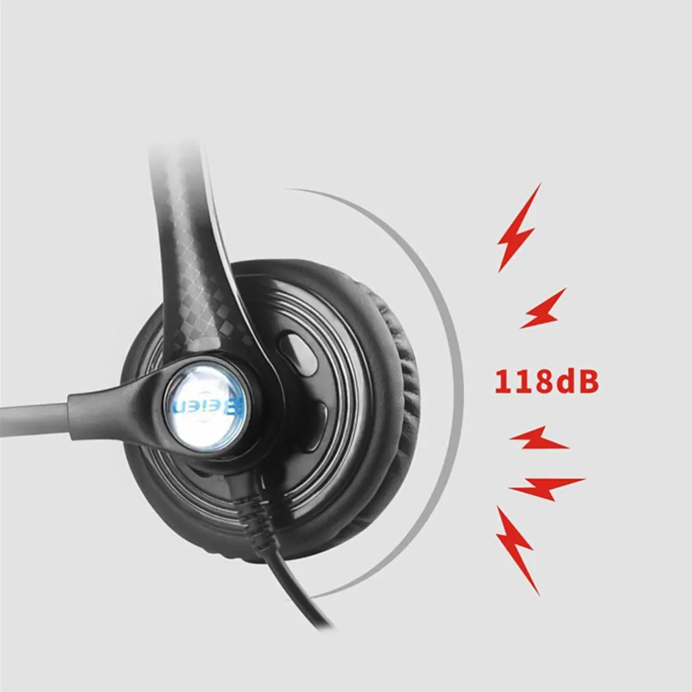 USB Earphones Handsfree Headphones With Mic Headset Noise Cancelling Adjustable Call For Gaming headset Computer Business Gamer