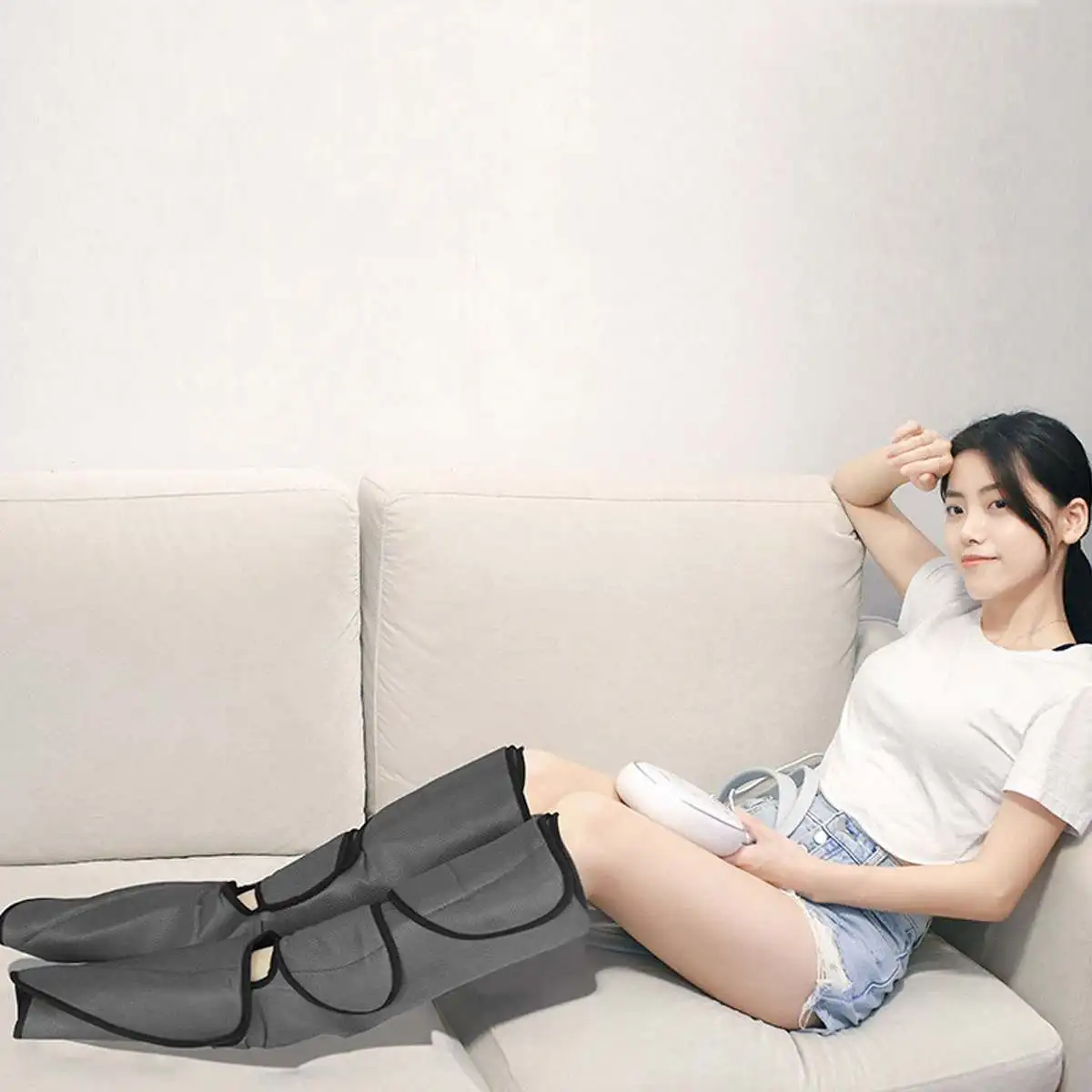 24W 12V Pneumatic Air Wave Massager Pneumatic Circulation Leg Massager Can Heat Foot And Calf Circulation