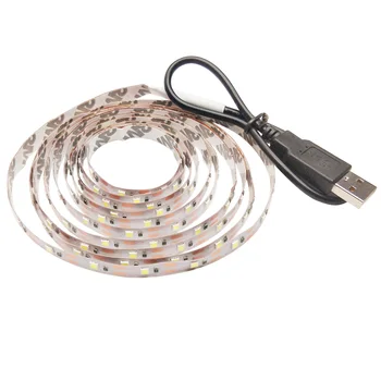 

USB LED Strip 5V DC Flexible Light 60LEDs SMD 3528 0.5M 1M 2M 3M 4M 5M Desktop Decor Screen TV Background Lighting