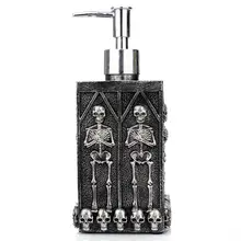 Skull Soap Pump Dispenser Empty Hand Sanitizer Bottles with Pump Foaming Hand Soap Dispenser Ghost Festival Home Decoration