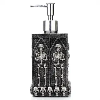 

Skull Soap Pump Dispenser Empty Hand Sanitizer Bottles with Pump Foaming Hand Soap Dispenser Ghost Festival Home Decoration