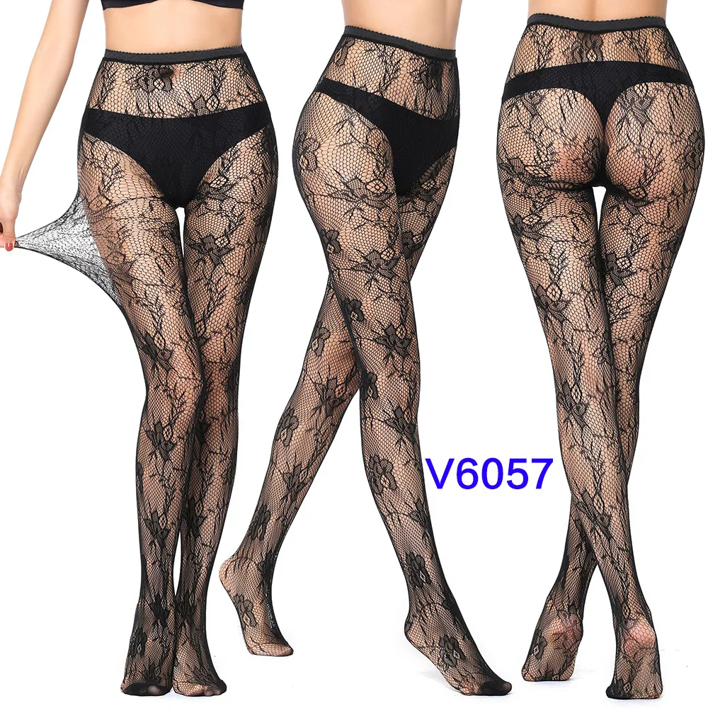 New Arrival Thin Women Pantyhose Sexy Hollow Solid Fishnet Tights Clothes For Women Black Tights Sexy Lingerie