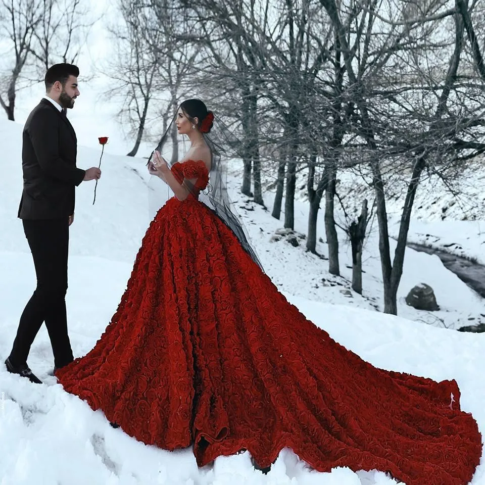 Deep Red Wedding Walima Dress – Panache Haute Couture-cheohanoi.vn