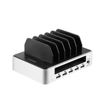 

Universal 5 Ports USB Charging Station Detachable USB Desktop Charger Stand Holder Fast Charger for Mobile Phone Tablet