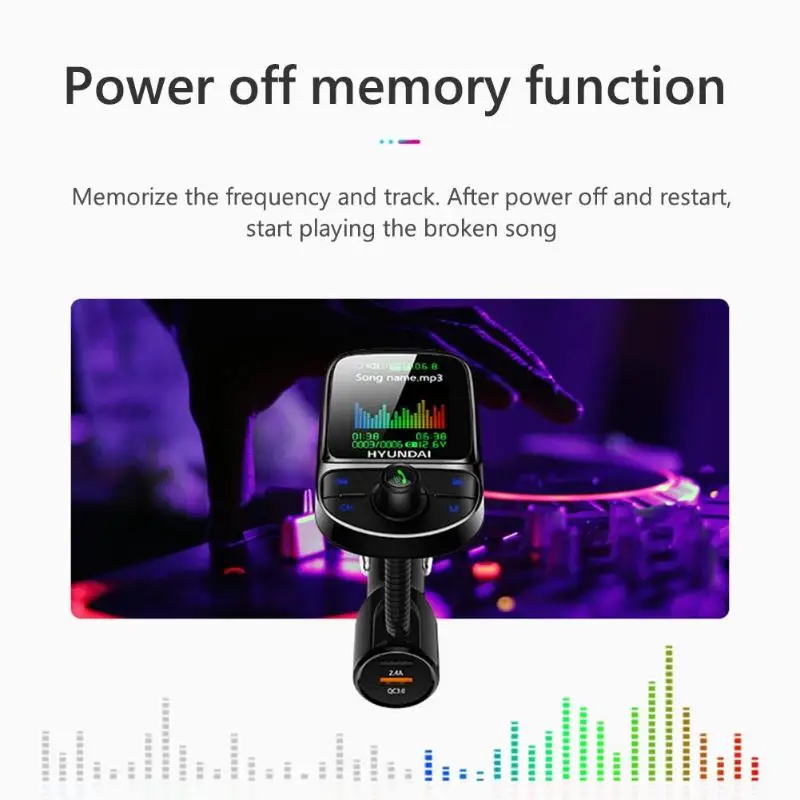 12-24 В C85 1,8 дюймов TFT цветной экран Bluetooth fm-передатчик беспроводной модулятор Handsfree автомобильный комплект MP3-плеер двойной USB зарядное устройство