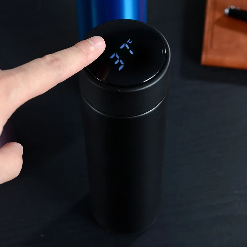 

Intelligent 304 stainless steel temperature control mug Creative business cup touch LED display temperature cup