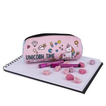 

My little pony new coin purse unicorn 3D printing cylindrical makeup bag storage pencil case coin wallet