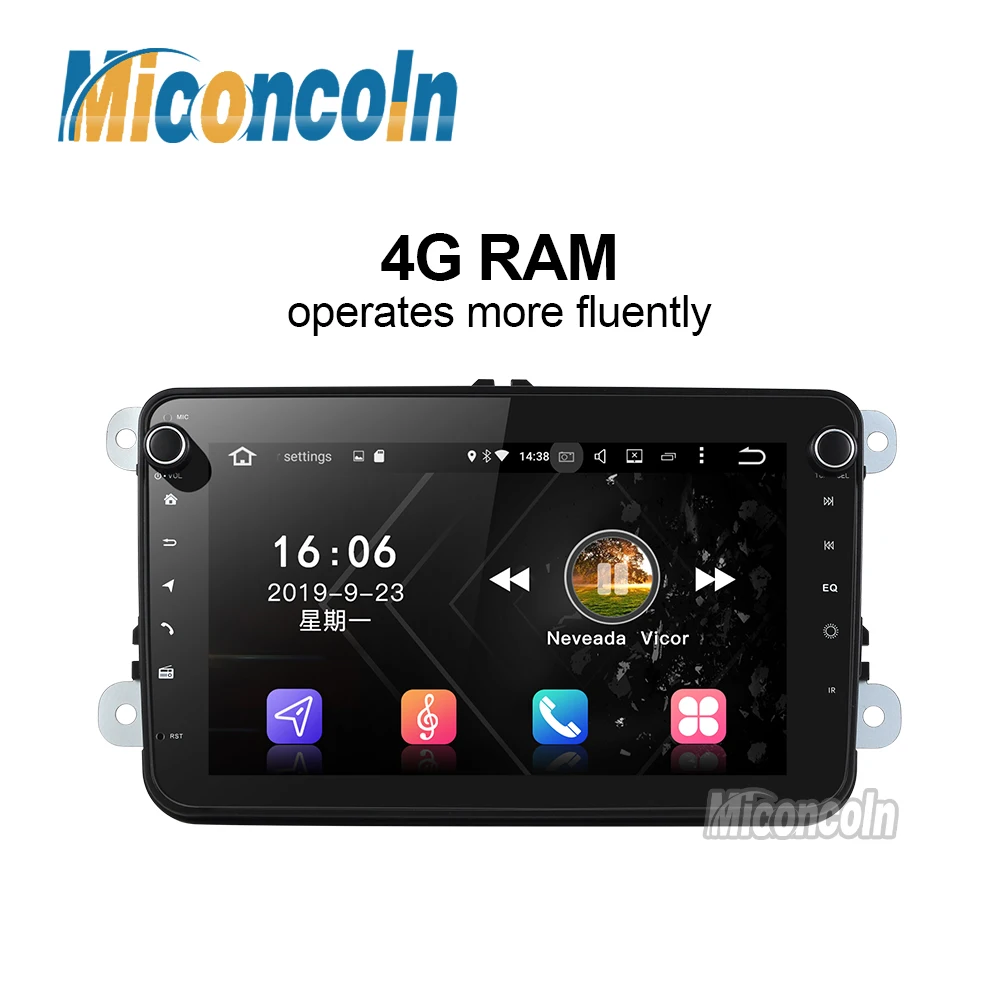 4G RAM DSP android 9.0 car radio dvd Navigation for VW polo golf passat tiguan skoda yeti superb rapid gps 2 din | Автомобили и