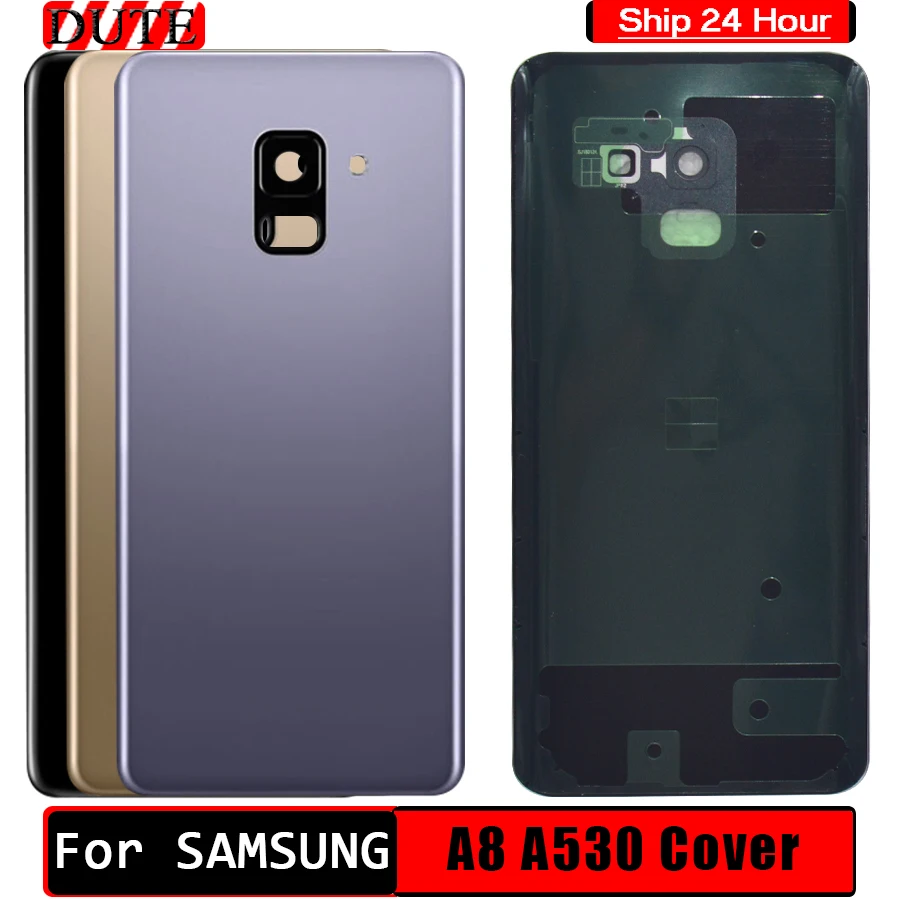 Задняя крышка аккумулятора A530 для Samsung Galaxy A8 2018 запасные части задняя корпуса +