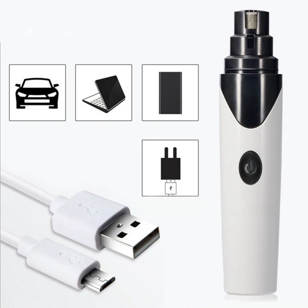 Перезаряжаемые гвозди собака уход за кошкой уход USB Электрический лак для собачьих когтей шлифовальный станок триммер машинка для стрижки домашних животных лапы ногтей резак