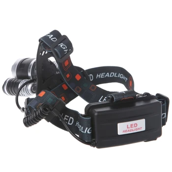 

8000LM Zoomable 3 LED Rechargeable 18650 Headlamp Head Light Torch US Plug Q0KF