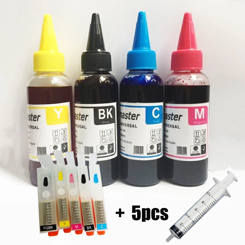 Многоразовый картридж einkshop для canon 450 PGI-450 CLI-451 PIXMA IP7240 MG5440 MG5540 MG6440 MG6640 MG5640 MX924 MX724 |