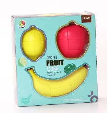 Волшебный кубик фрукты развивающие игрушки головоломка скорость кубики такие же, как настоящий Friut для детей Подарки - Цвет: Fruits
