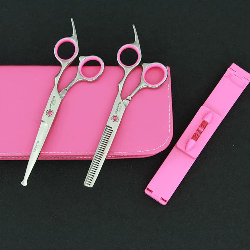 High Quality Child Safety Scissors Set Portable Professional Hairdressing Scissors Scissors Scissors Flat Shear Combination 5