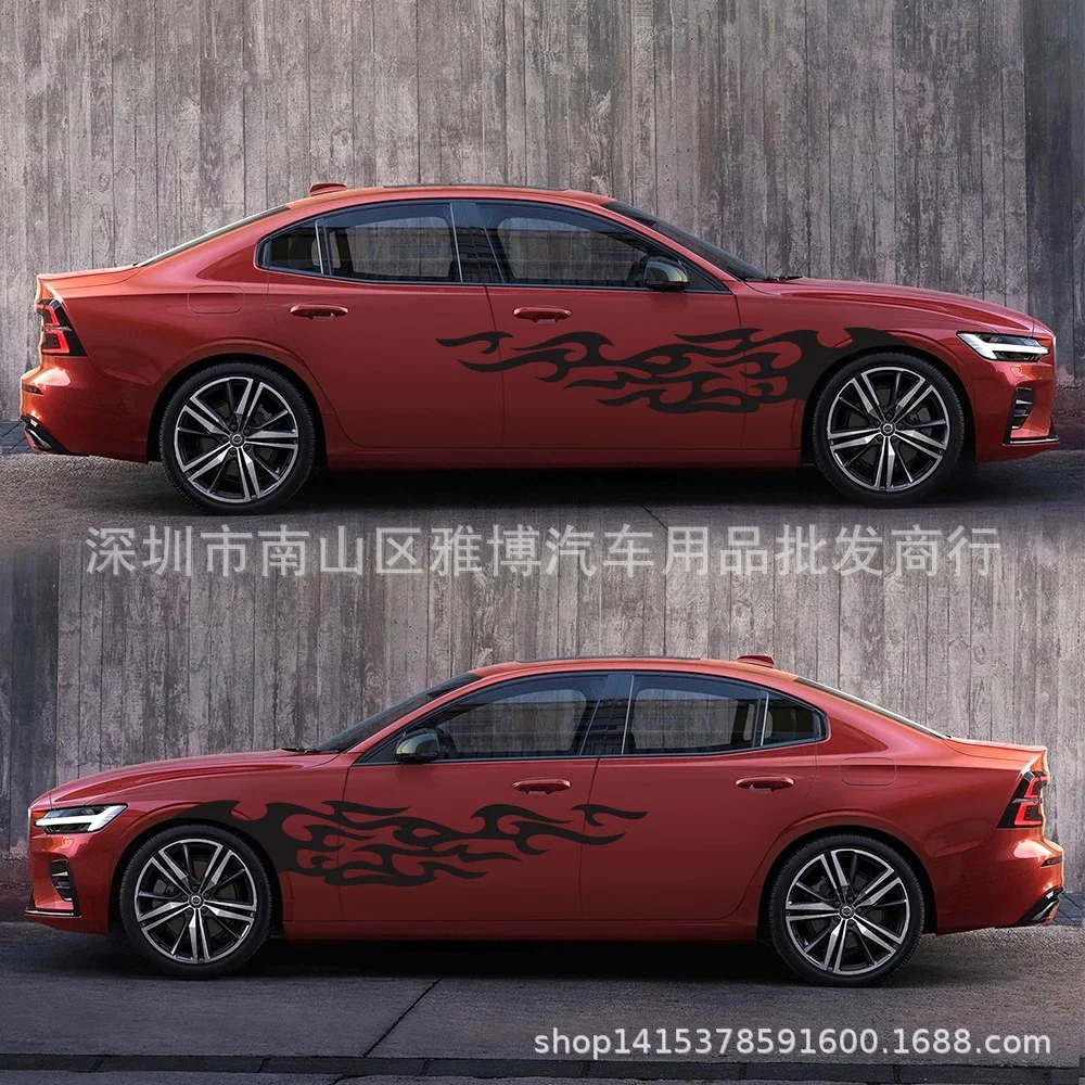 D-969 импортные товары стиль автомобиль модифицированный огненный элемент Тотем декоративная наклейка полный корпус латте искусство автомобильный корпус автомобиля клейкий P