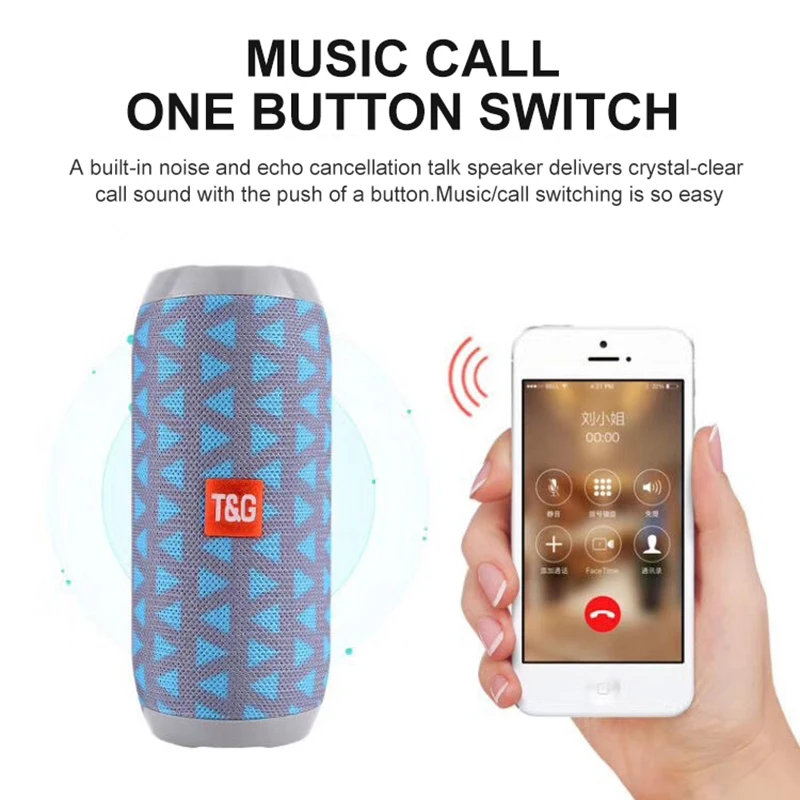 TG117 Portable Hifi Bluetooth Speaker Waterproof Wireless Speaker 20w USB Speakers Support AUX TF Subwoofer Loudspeaker TG117 Portable Hifi Bluetooth Speaker Waterproof Wireless Speaker 20w USB Speakers Support AUX TF Subwoofer Loudspeaker