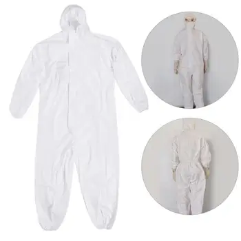 

Tattoo Makeup Work Protective Coverall Clothes Hooded Protective Jumpsuit Disposable Quarantine Protective Safety Coverall Suit