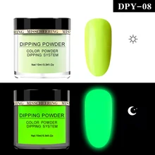 Ночной арт блеск погружающийся Флуоресцентный порошок пигмент ультратонкий Блеск Сияющий порошок для ногтей CLA88