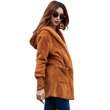 

Autumn And Winter New Women Casual Cashmere Loose Coat Long Overcoat Jacket