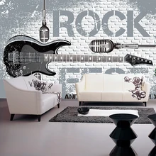 Прямая на заказ размер фото обои Европейский Рок гитара фрески ТВ фон обои фрески 3d современные