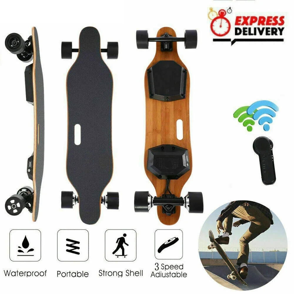 

Electric Scooter 4 Wheel Electric Scooters Dual Hub Motor Remote Longboard Electric Skateboard For Adults Kids