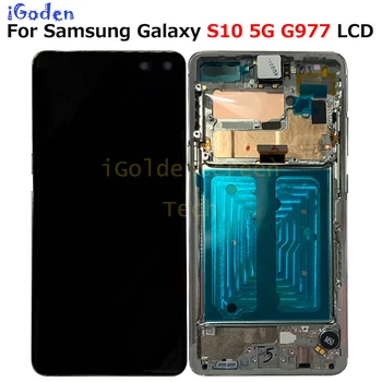 

Black 6.7" AMOLED LCD For SAMSUNG S10 LCD G977N Display SM-G977U Touch Screen Digitizer For SAMSUNG Galaxy S10 5G LCD G977 LCD