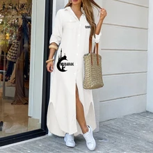  Fashion ZANZEA Women Maxi Shirt Dress 2022 Autumn Vintage Ladies Long Sleeve Vestidos Oversize  Casual Plaid Robe Longue 