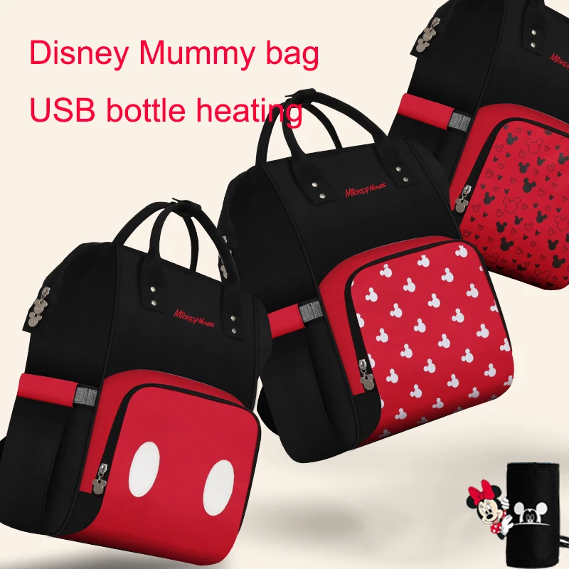 

Disney Mickey Baby Diaper Bag for Mommy Bag Travel Large Capacity Baby Backpack Multifunctional Nappy Bag Diaper Stroller Bag