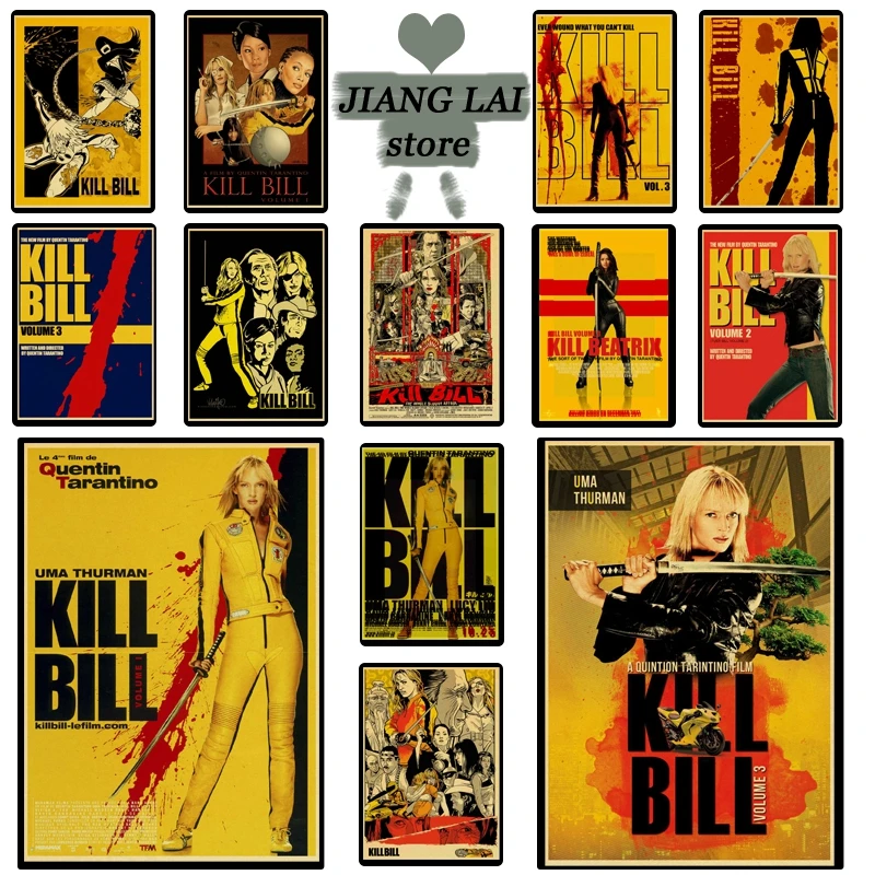 

Quentin Tarantino classic movie kill bill Posters kraft paper peint wall art painging retro vintage poster Home Decoration