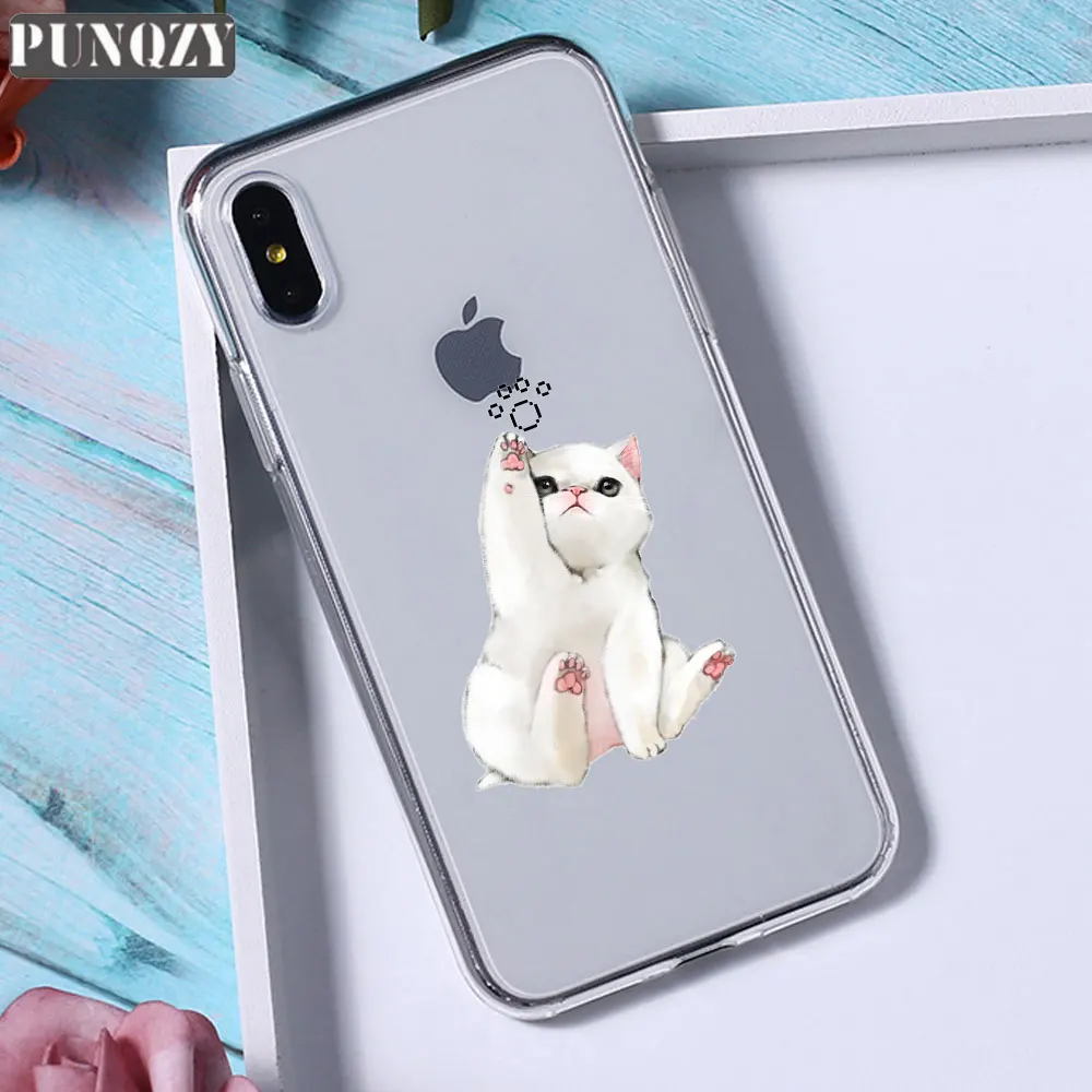 TPU D912- Забавный милый чехол для телефона с котом, собакой и животными для iPhone 11 pro max 5 SE 5 S 4S 6 6S 8 7 Plus X XR XS MAX прозрачный силиконовый чехол из ТПУ - Цвет: TPU D912-