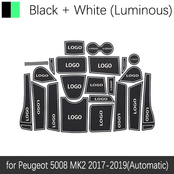 Противоскользящий коврик для peugeot 5008 MK2 5008 II 2 SUV 2nd Gen Мобильные аксессуары затворный слот подставка анти-грязный Салонные подложки