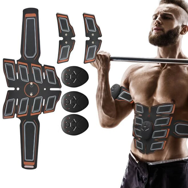 Battery Abdominal Muscle Stimulator Hip Trainer Toner Abs EMS Fitness Training Gear Machine Weight Loss Body Slimming Machine