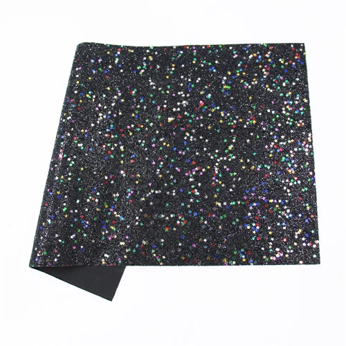 1 black 1pcs Q& N 20*34 см 1 шт. блестящая синтетическая кожа ткань для рождественских обоев Покрытие для сумок обуви Haibows рукоделие декоративный материал - Цвет: 1 black 1pcs