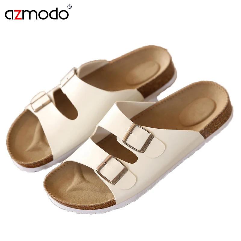 Zapatillas de corcho para Hombre, chanclas de verano, sandalias de