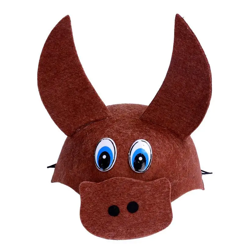 Cow hat GloryStar забавная плюшевая кроличья шляпа ушные животные ушанка для женщин девочек - Цвет: Cow hat