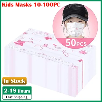 

50 PC Wegwerp Ear Loop Mond Masker Disposable Masks mondmasker Suitable For Animal Patterns For Children Adults Safety Air Fog