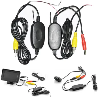 

Hot Car LCD Monitor Car Rearview Camera2.4G Wireless Video Transmitter Receiver Kit For Car Monitor Backup Camera