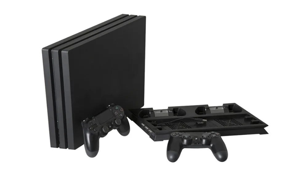 Для playstation 4 белая консоль охлаждающая подставка вертикальная подставка вентилятор охлаждения двойной джойстик PS4 Зарядное устройство USB порт Расширенный концентратор