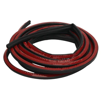 

5M Car Seal Strip Car Door Hood Trunk Trim Guard Double Layer 5M/16ft Moulding Hood Trim 1Pc