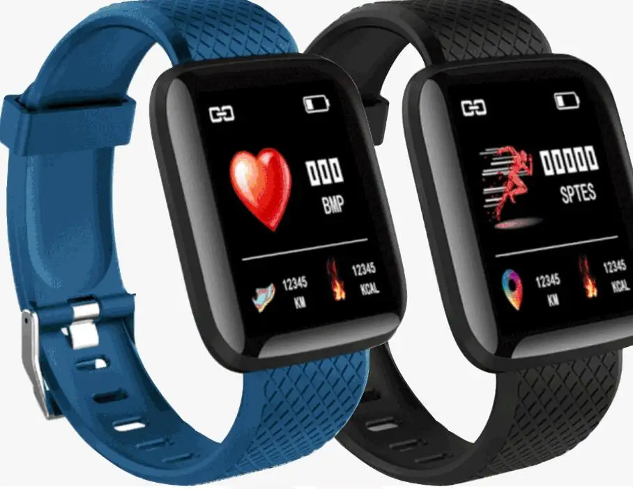 VIPLINK смарт-браслет спортивный фитнес-трекер Браслет монитор сердечного ритма измерение кровяного давления Smartband часы - Цвет: black and blue