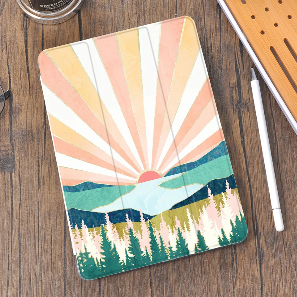 Art Painting Aesthetic Case For Air 4 10 2 Ipad 8th Generation 2020 Pro 11 2021 Holder 7th Cute Funda Mini 5 Air 2 6th Coque Tablets E Books Case Aliexpress