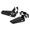 1Pair Black Steel Motorcycle Bike Parts Frame Foot Pegs Pedals Folding Custom 25mm-30mm ► Photo 1/6