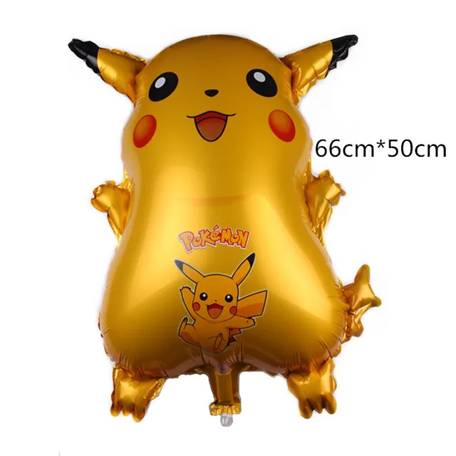 Pokemon Birthday Party Tool Props Straw Banner Baby Shower Party Supplies Wedding Balloon Decoration Pikachu Topper Boy Surprise 1PCS