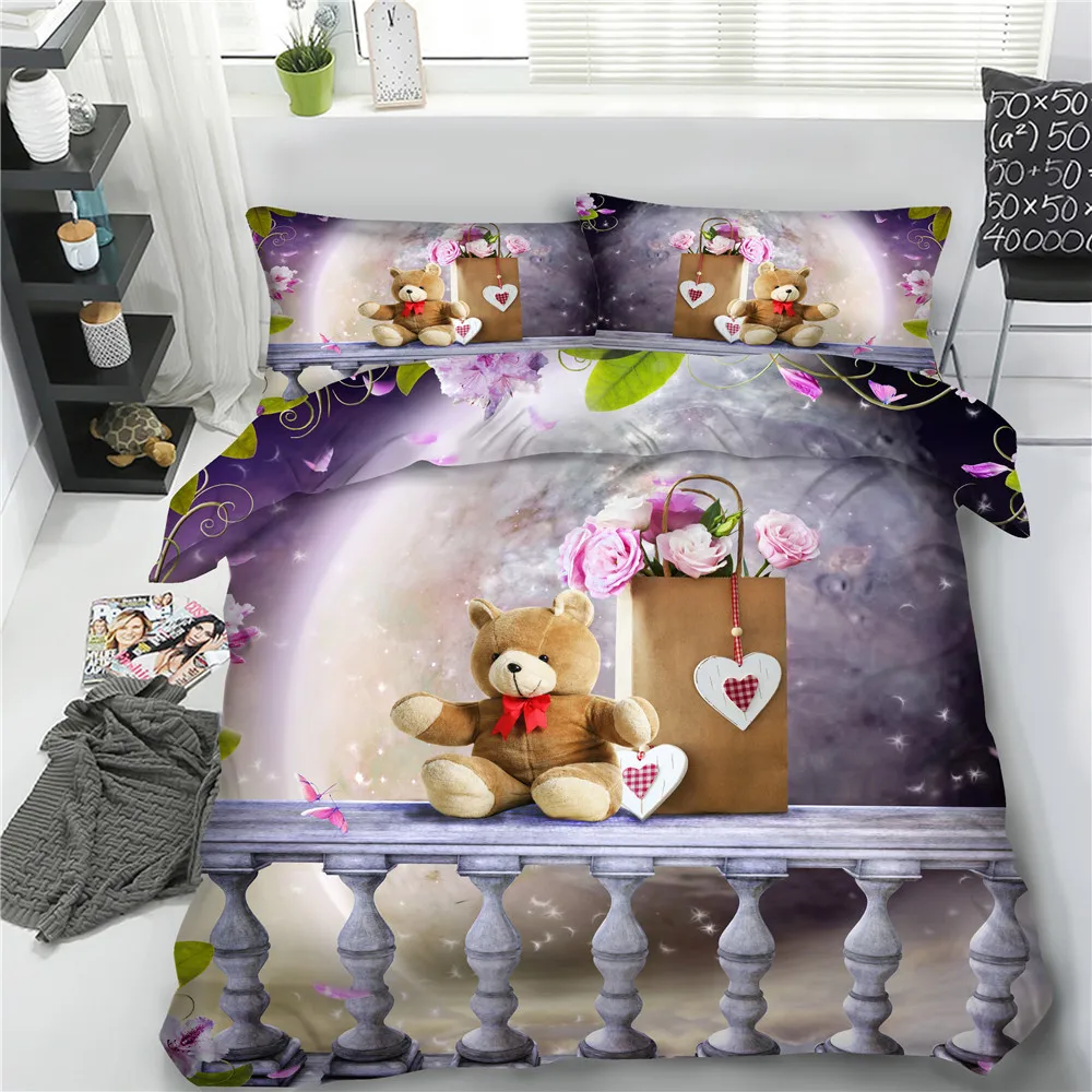 JF-554玩具熊与花