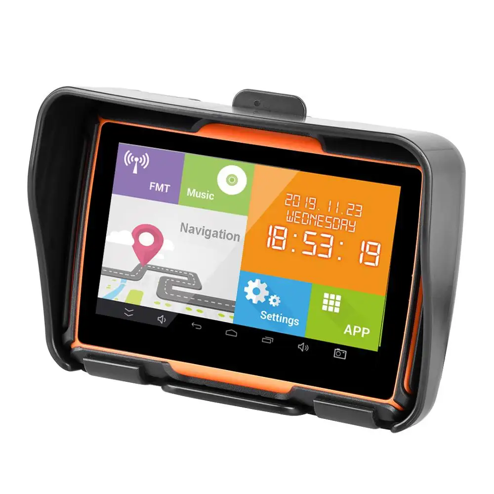 4.3'' Motorcycle Car IPX7 Android WIFI Bluetooth GPS Navigations HD DVR Recorder 