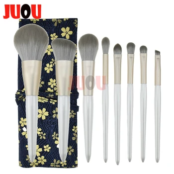 

8pcs Fiber Makeup Brushes Sets Foundation Blush Powder Blusher Make Up Brush Eyeshadow Concealer Lip Eye Women Face Beauty Tools
