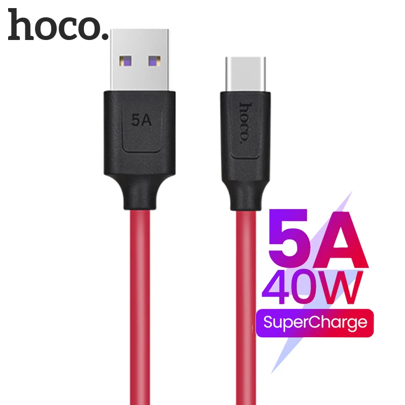 Беспроводное зарядное устройство HOCO 5A кабель с разъемом USB Type-C для Huawei P40 Pro Mate 30 P30